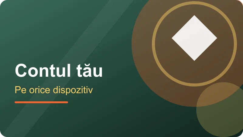 Mister Casino – Pe telefon, cu același cont Pe telefon, cu același cont – ilustrație pentru secțiunea Mister Casino
